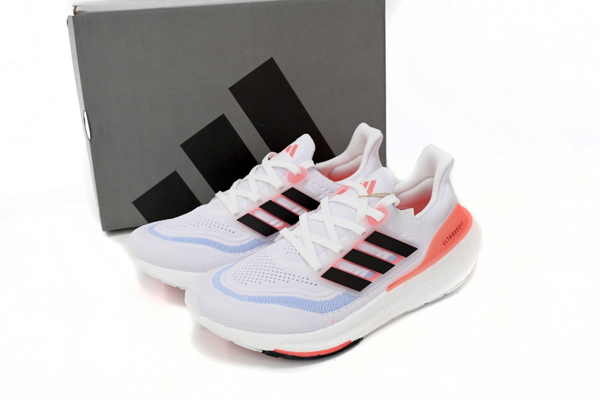 8851-9 Adidas Ultra Boost 2023 LIGHT Black And White HQ6351