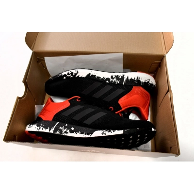 adidas Pure Boost 21 Black Vivid Red GV7702 02