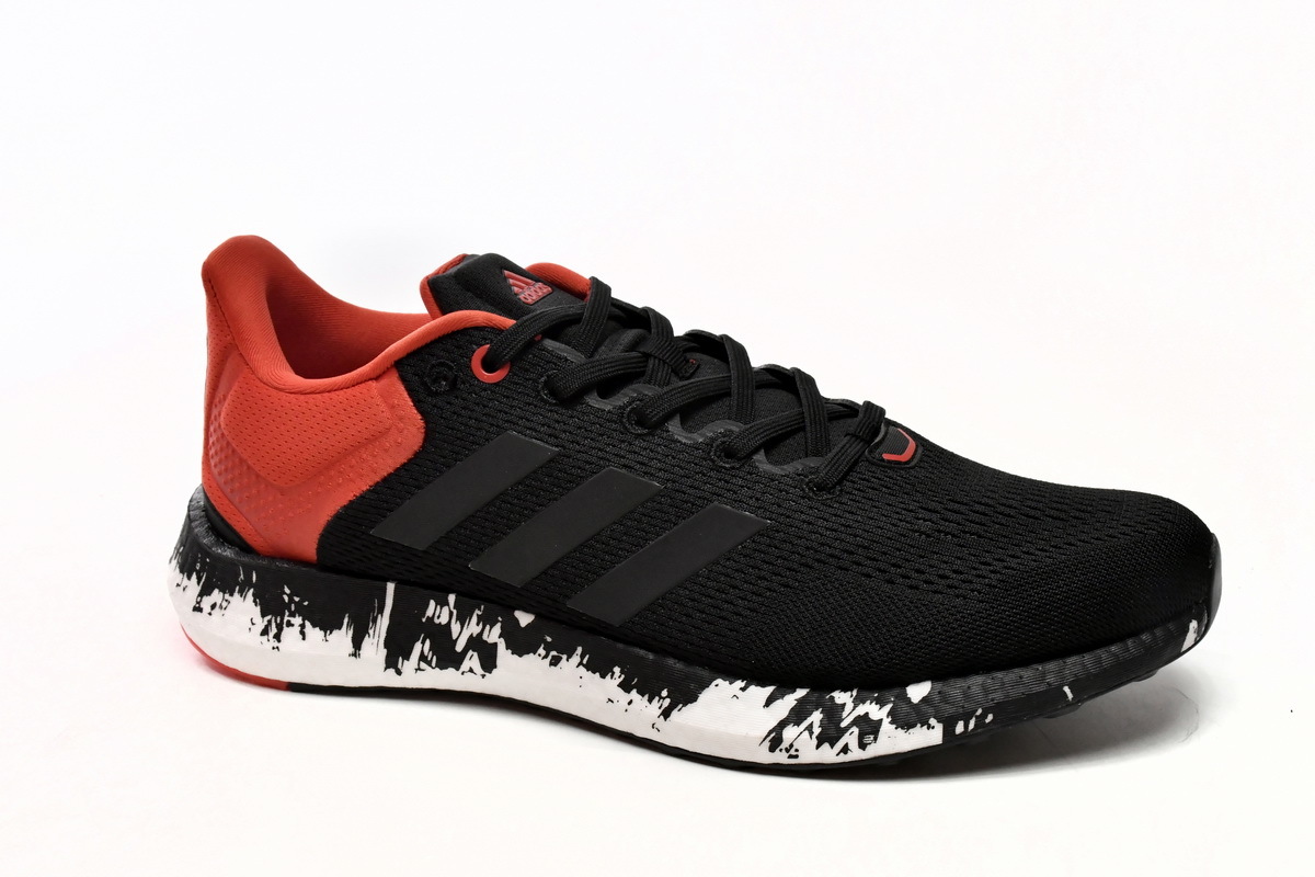 adidas Pure Boost 21 Black Vivid Red GV7702