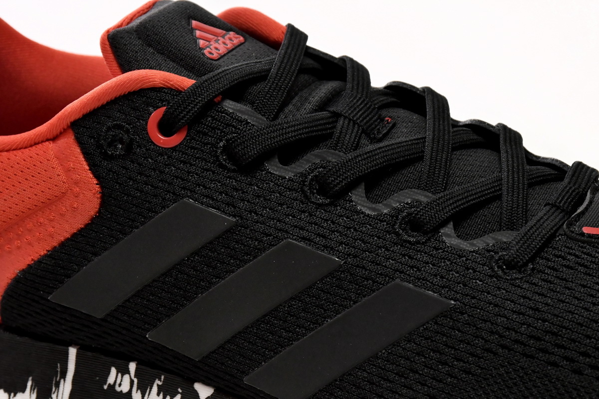 adidas Pure Boost 21 Black Vivid Red GV7702