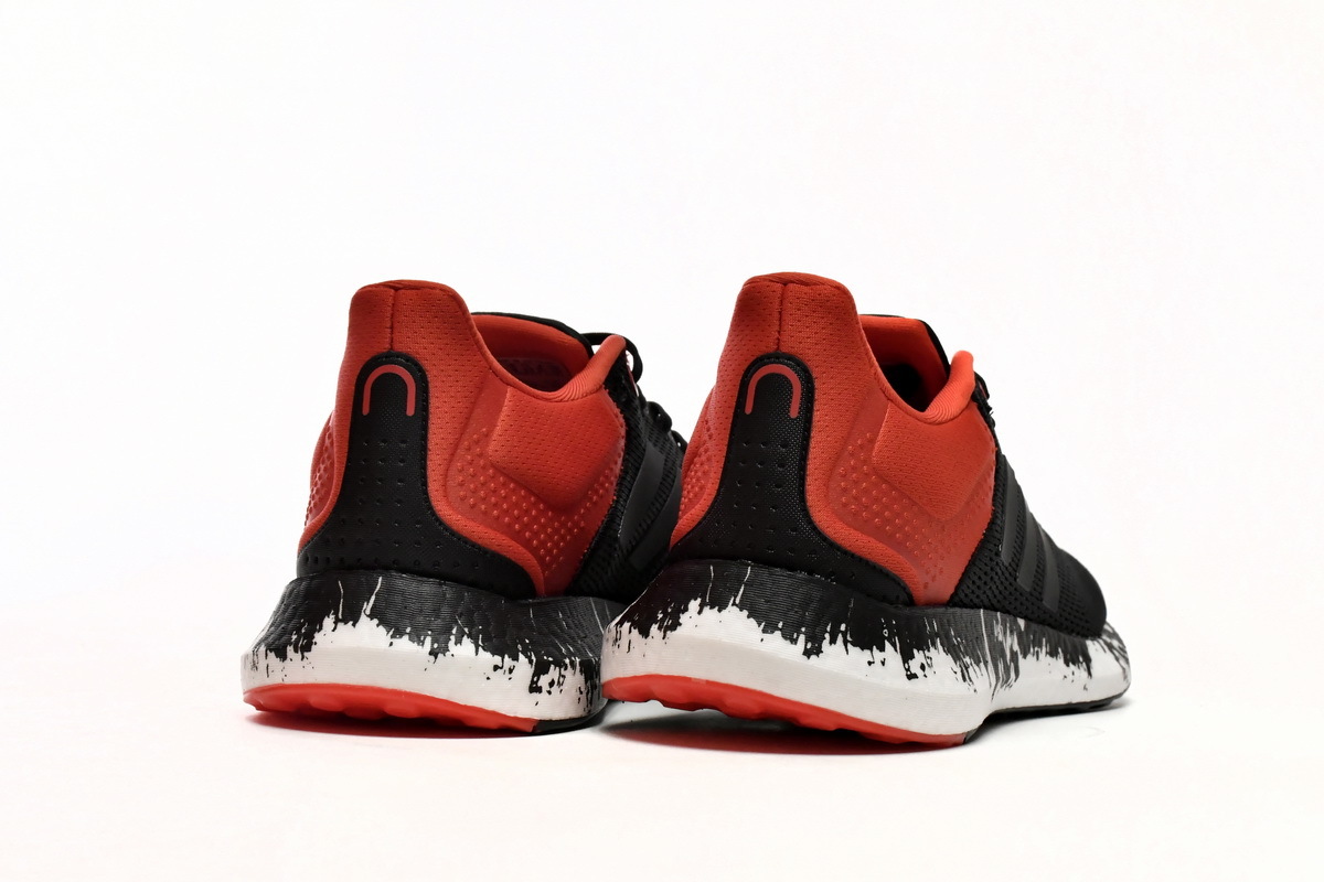 adidas Pure Boost 21 Black Vivid Red GV7702