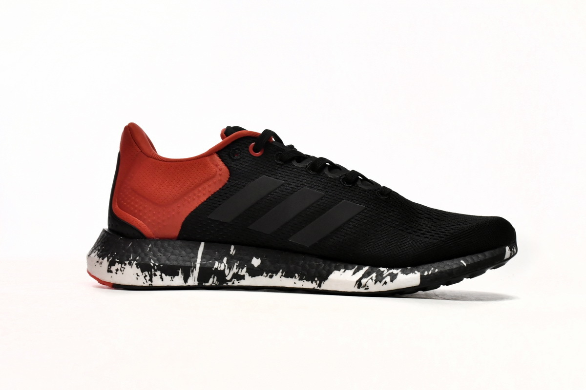 adidas Pure Boost 21 Black Vivid Red GV7702