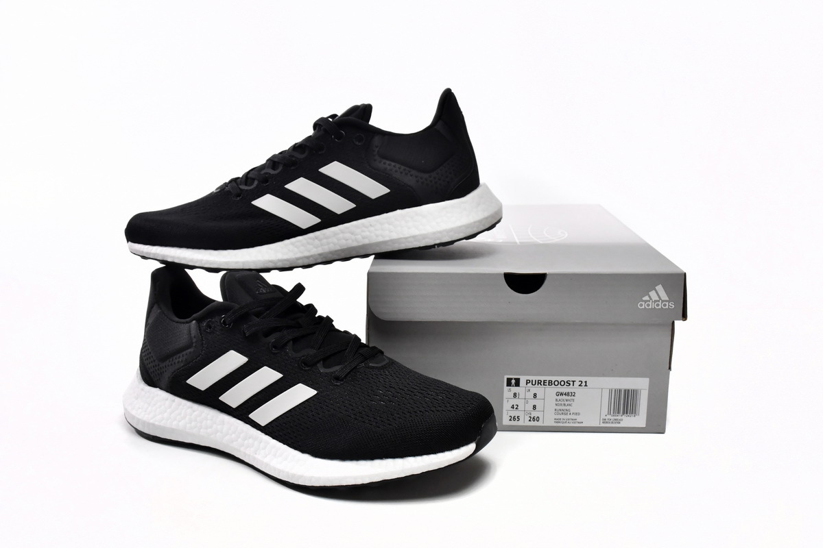 adidas Pure Boost 21 Black White GW4832