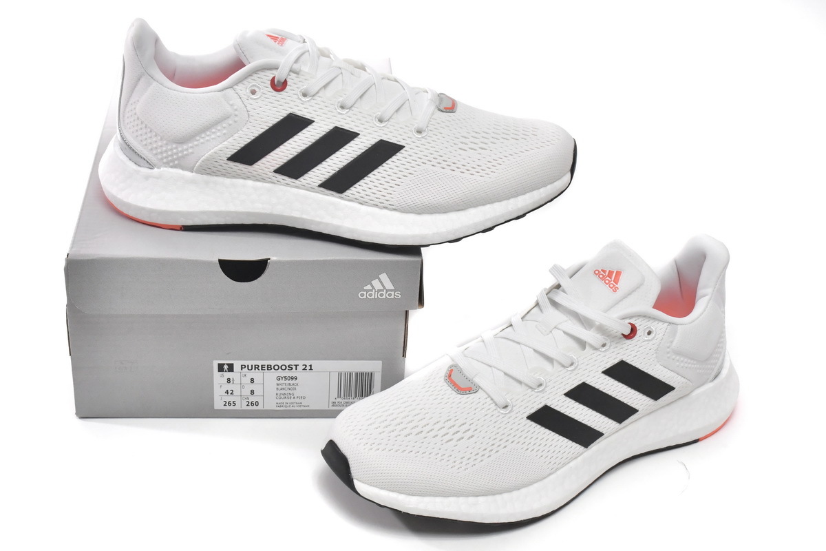 adidas Pure Boost 21 White Black GY5099