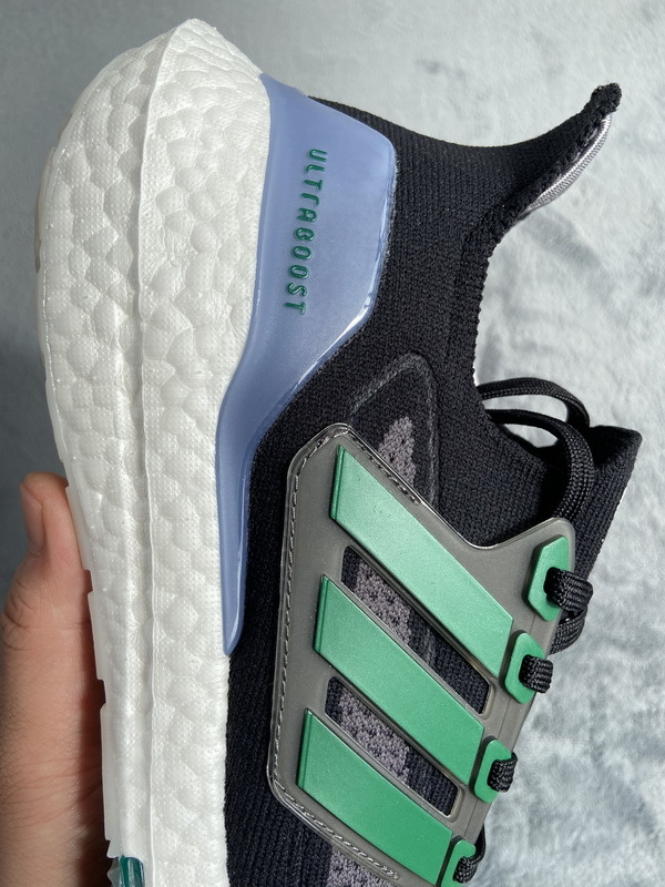 adidas Ultra Boost 2021 Black and Sub Green FZ1923