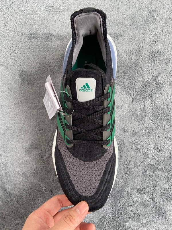 adidas Ultra Boost 2021 Black and Sub Green FZ1923