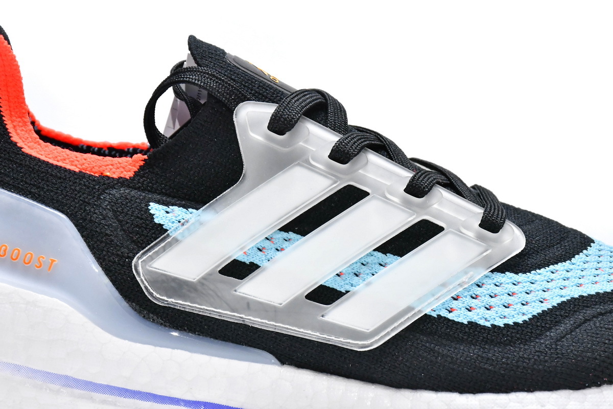 adidas Ultra Boost 2021 Black Blue Orange S23867