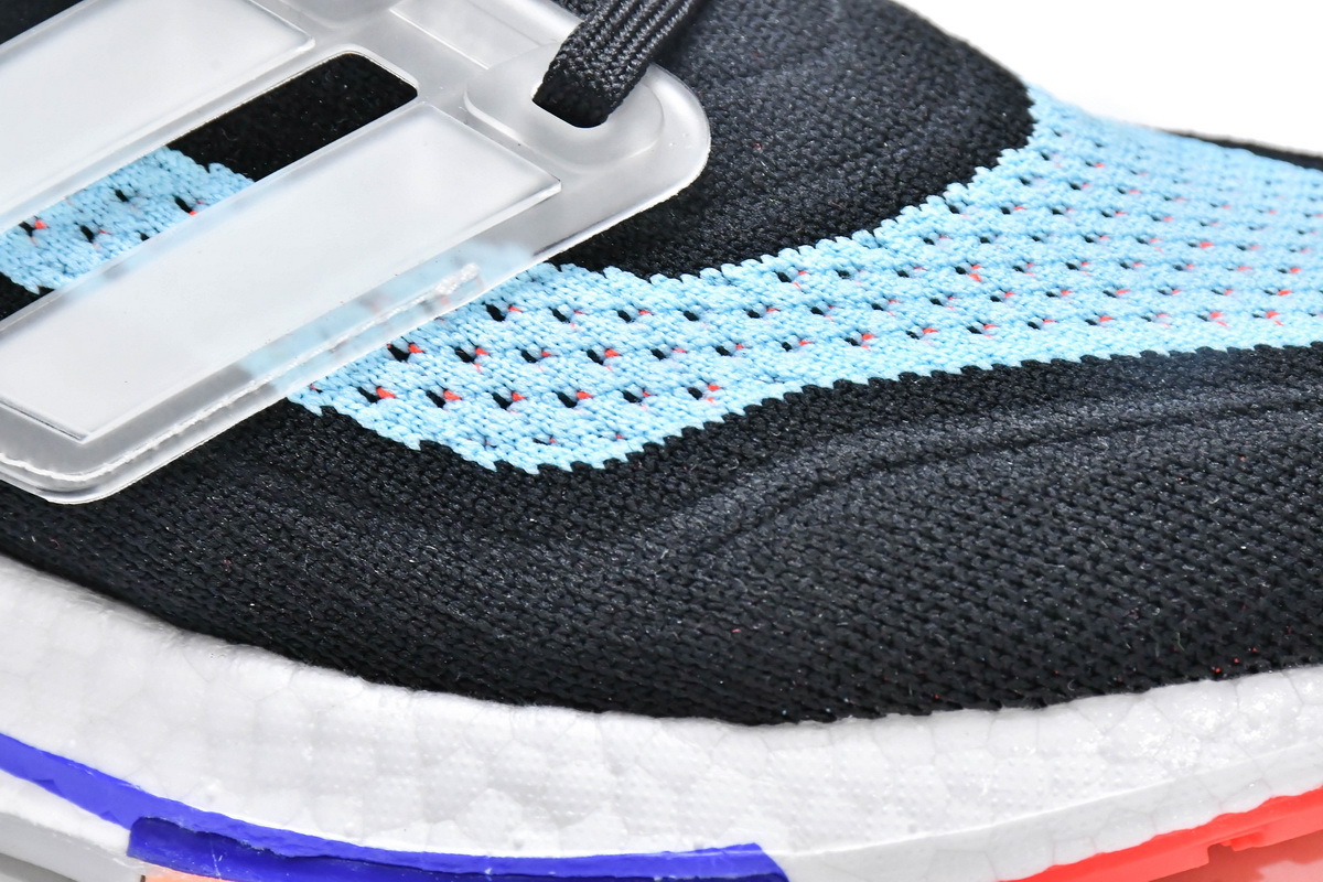 adidas Ultra Boost 2021 Black Blue Orange S23867