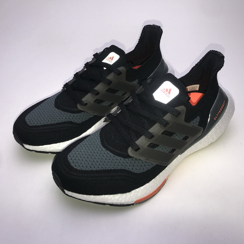 adidas Ultra Boost 2021 Black Grey Orange FY0389