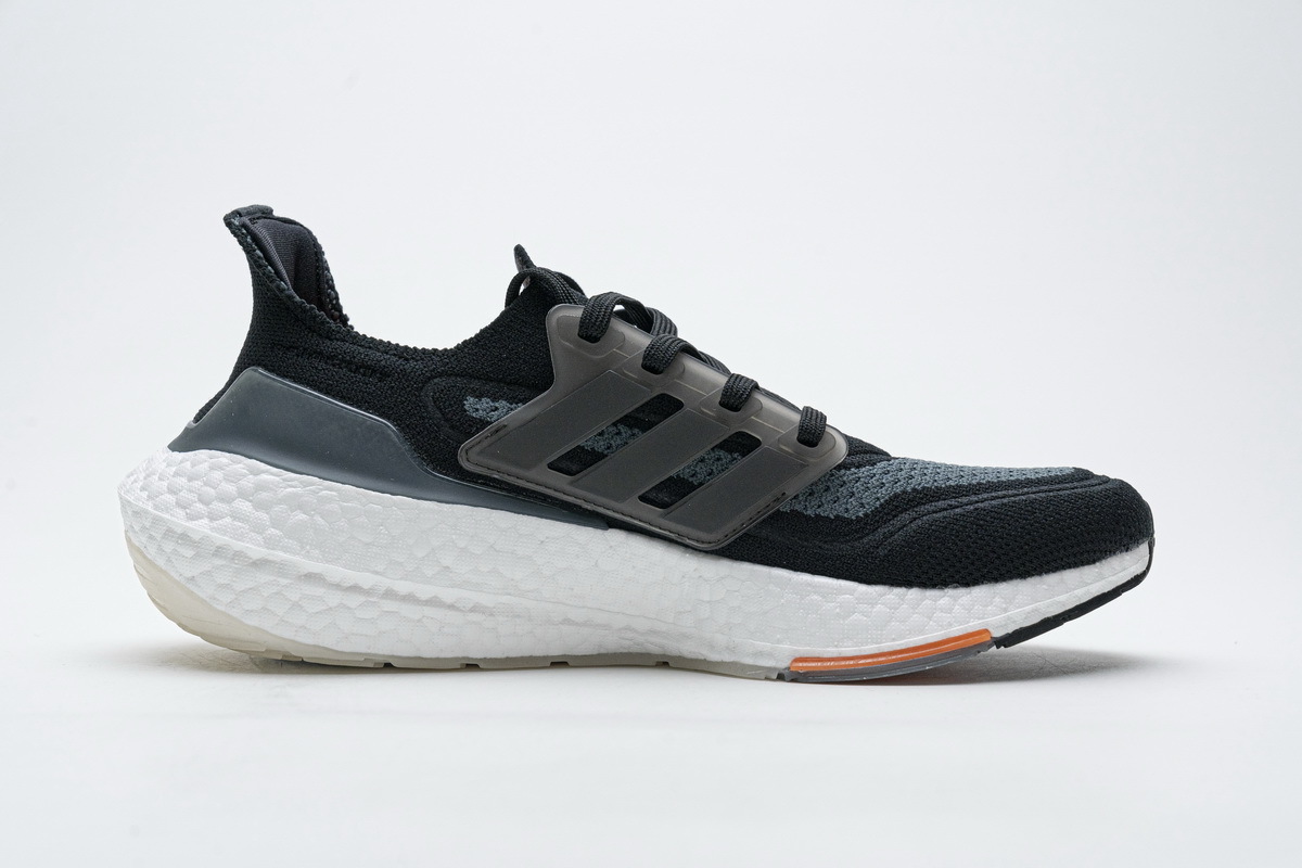 adidas Ultra Boost 2021 Black Grey Orange FY0389