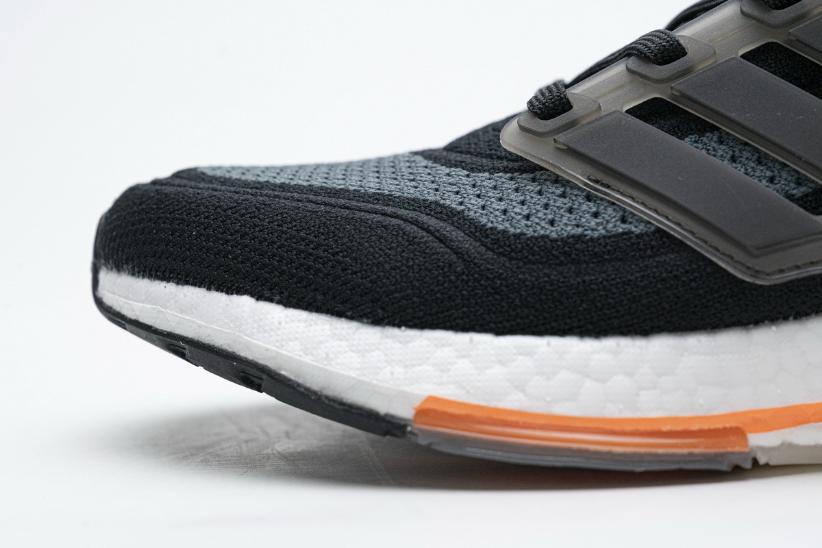 adidas Ultra Boost 2021 Black Grey Orange FY0389