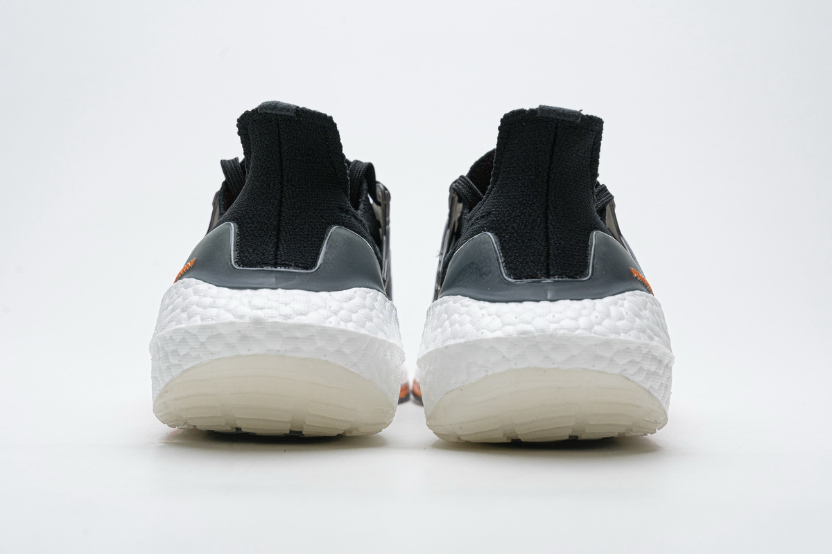 adidas Ultra Boost 2021 Black Grey Orange FY0389