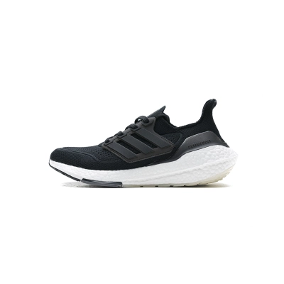 adidas Ultra Boost 2021 Black White FY0378 01