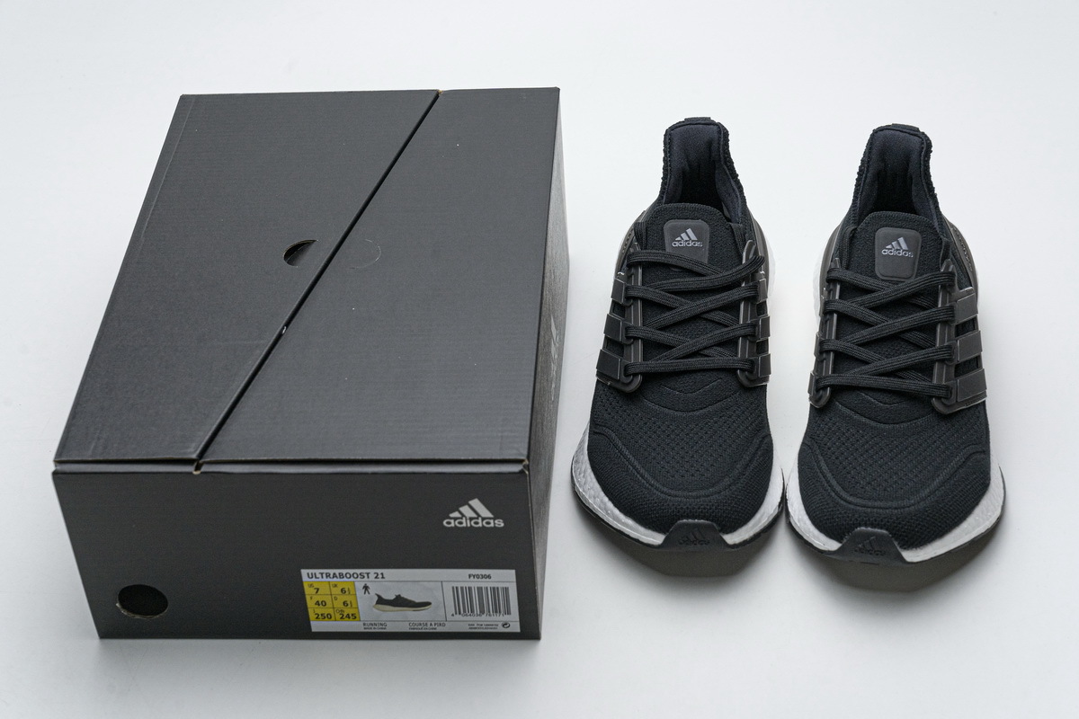 adidas Ultra Boost 2021 Black White FY0378