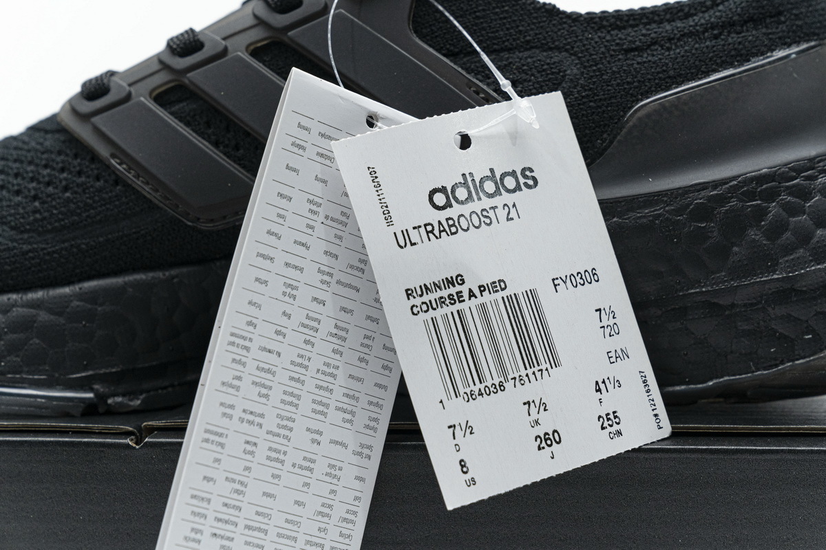 adidas Ultra Boost 2021 Triple Black FY0306