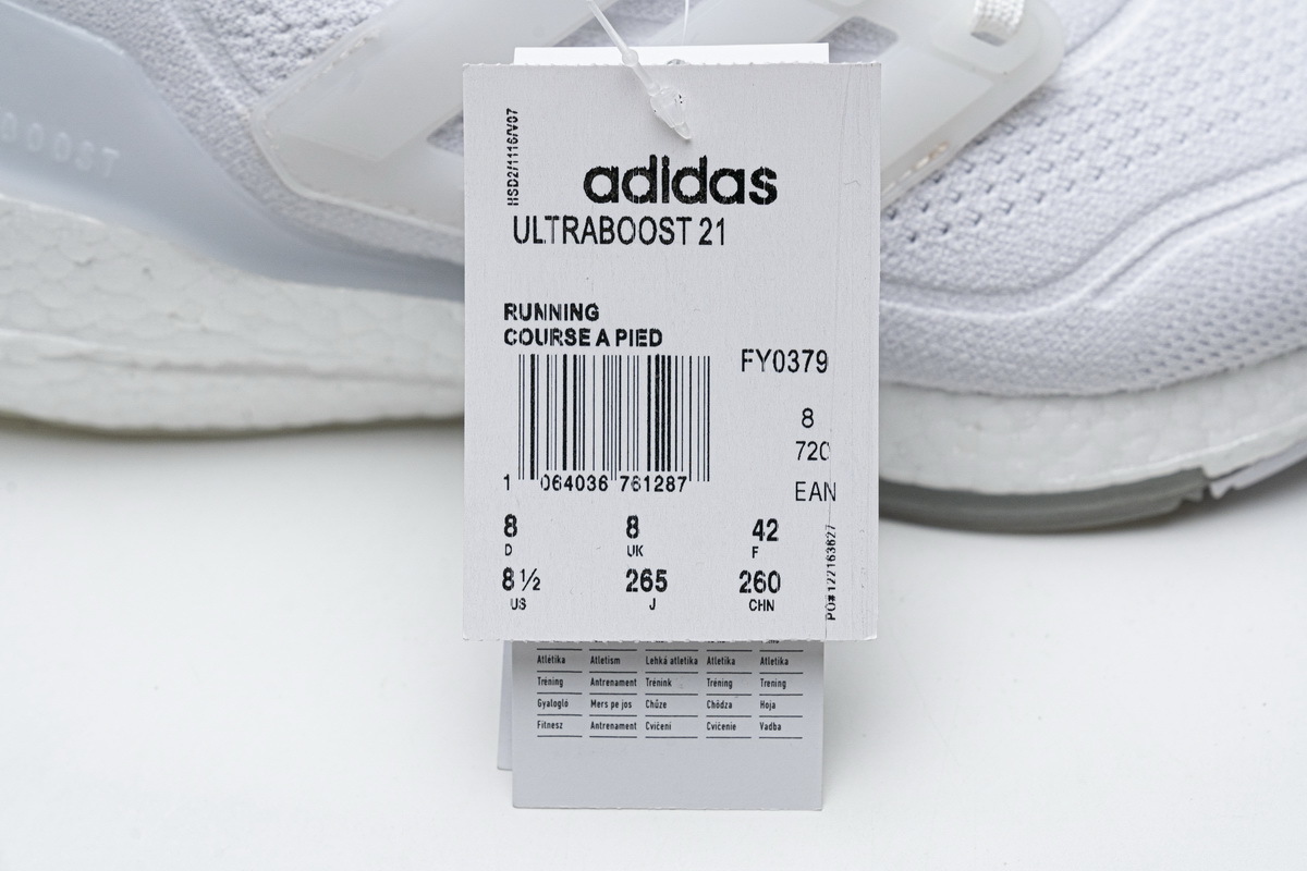 adidas Ultra Boost 2021 Triple White FY0379