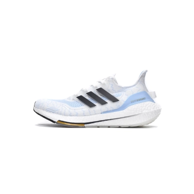 adidas Ultra Boost 2021 White ice blue GZ7120 01