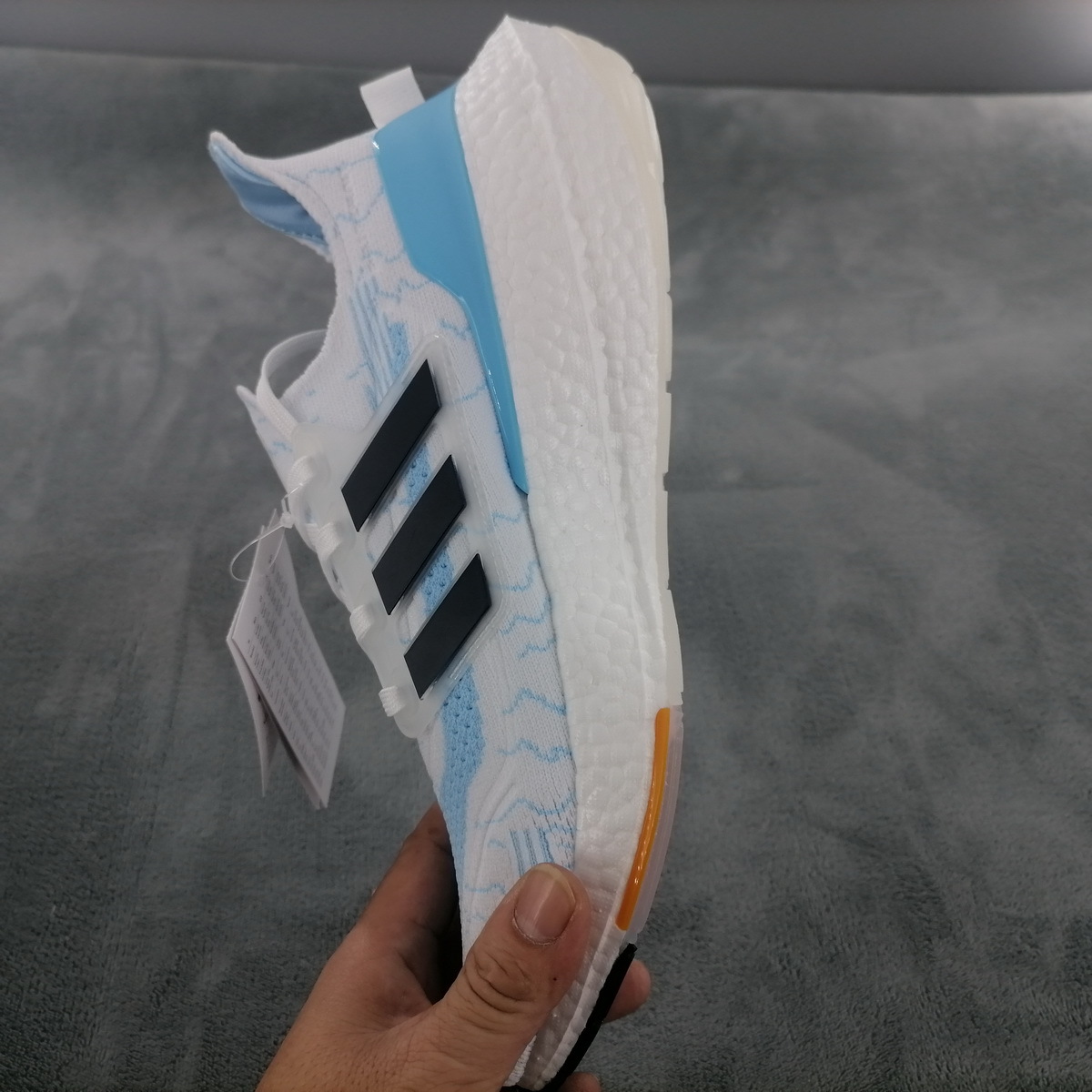 adidas Ultra Boost 2021 White ice blue GZ7120