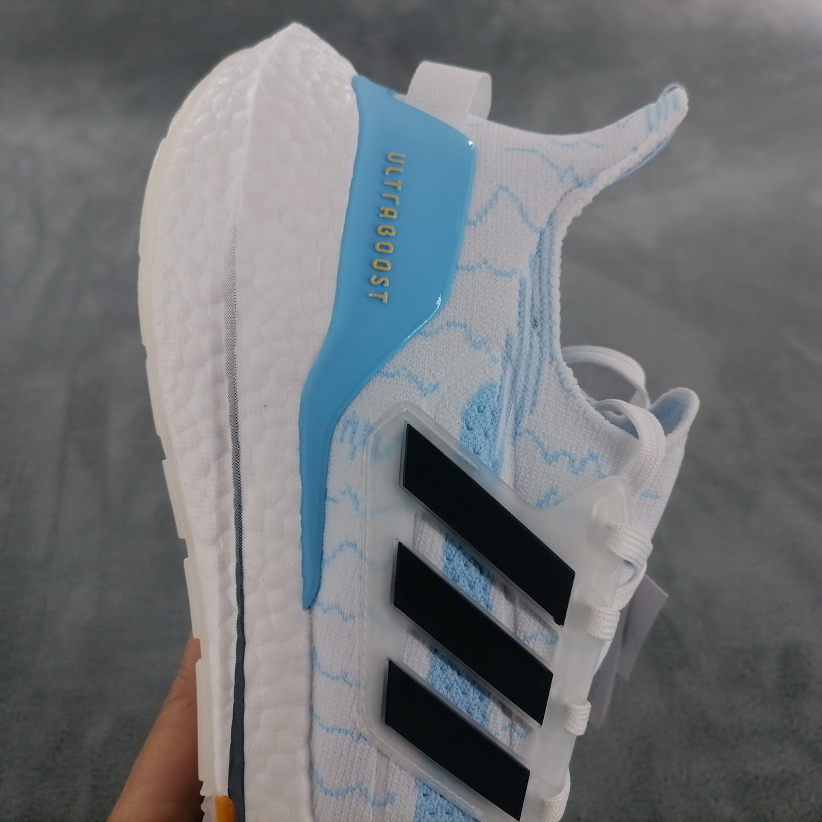 adidas Ultra Boost 2021 White ice blue GZ7120