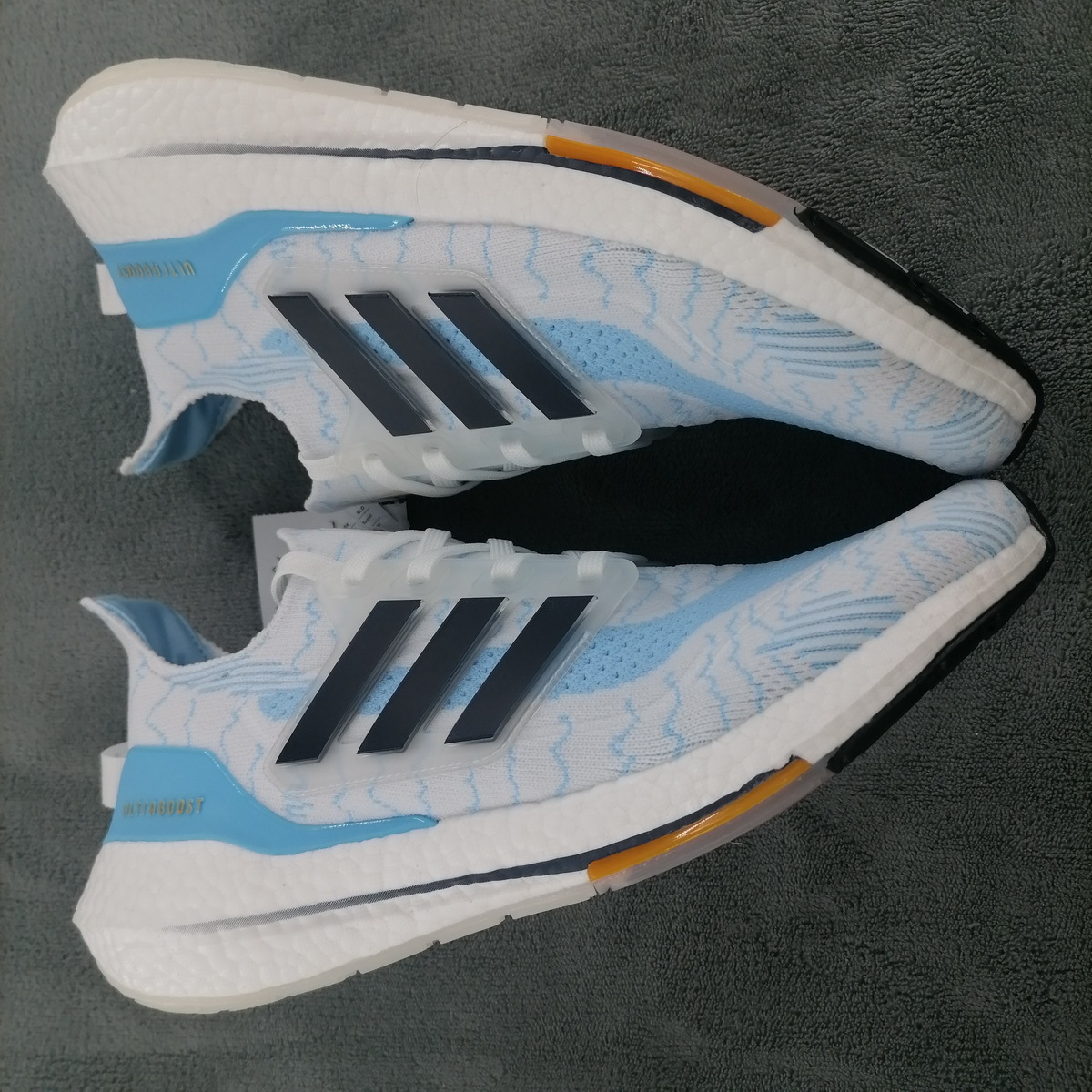adidas Ultra Boost 2021 White ice blue GZ7120
