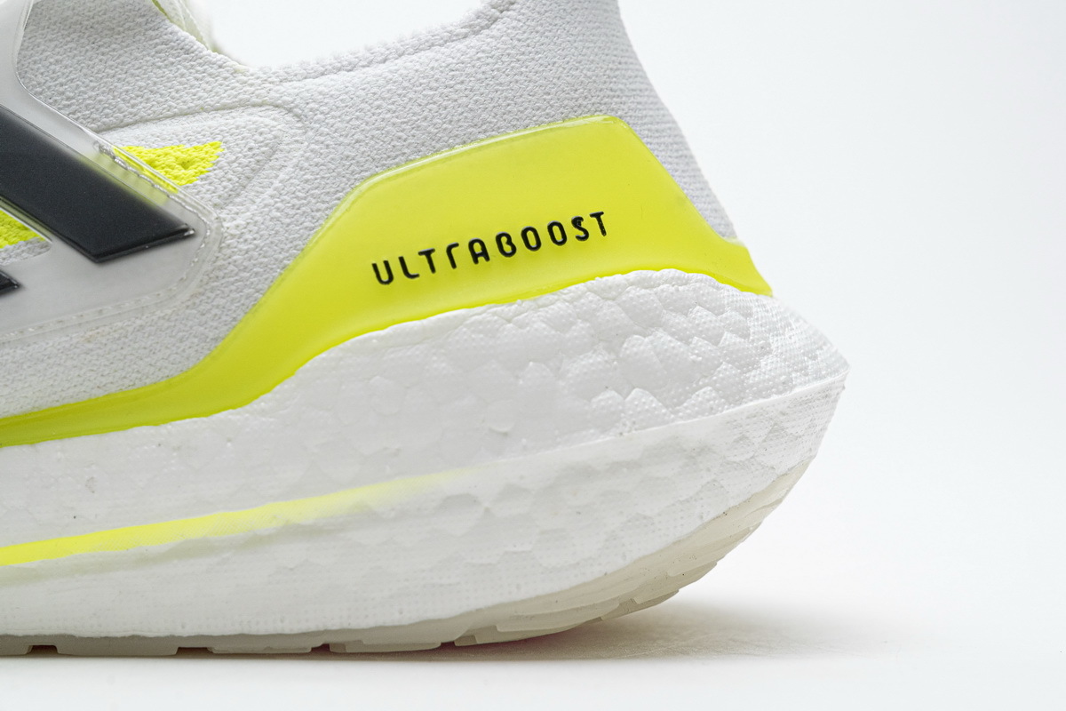 adidas Ultra Boost 2021 White Yellow Black FY0377