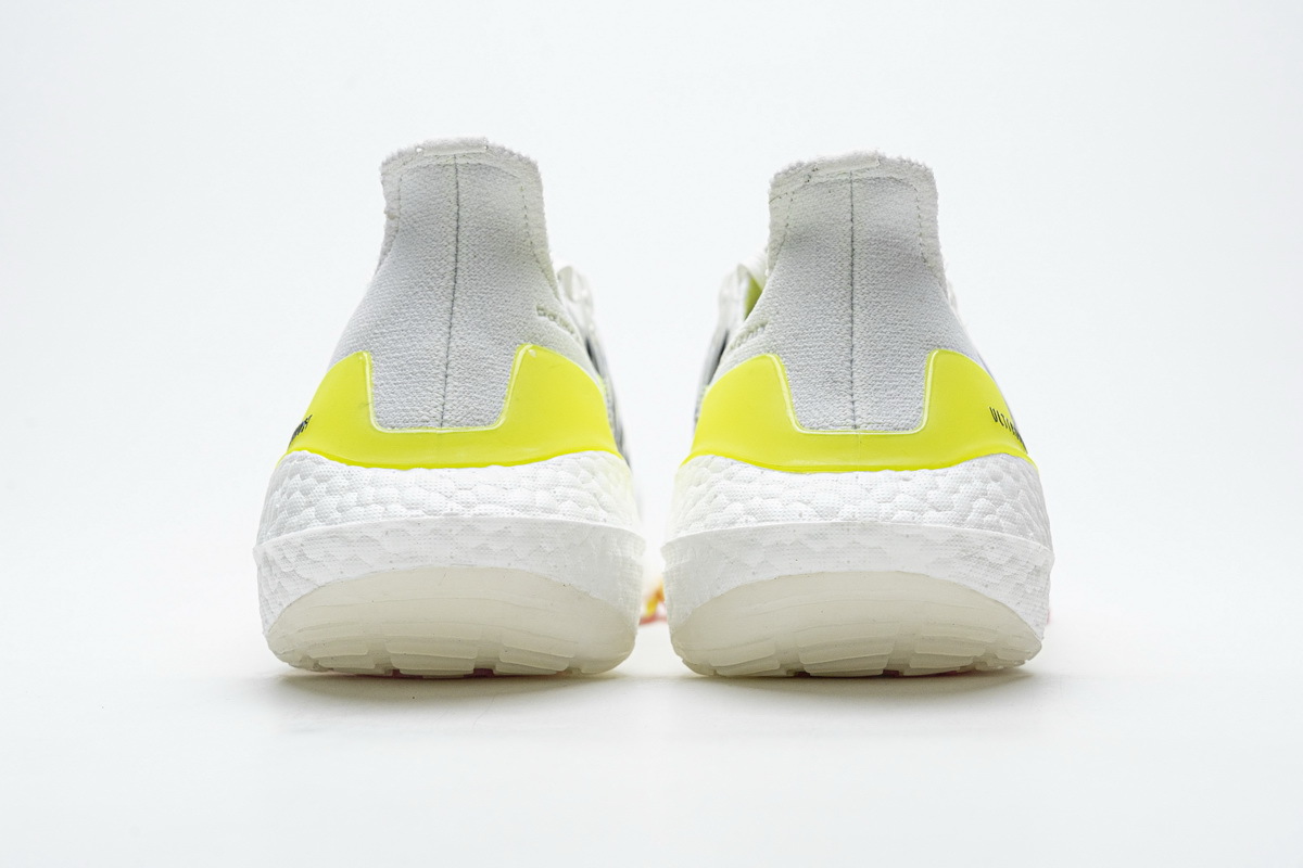 adidas Ultra Boost 2021 White Yellow Black FY0377