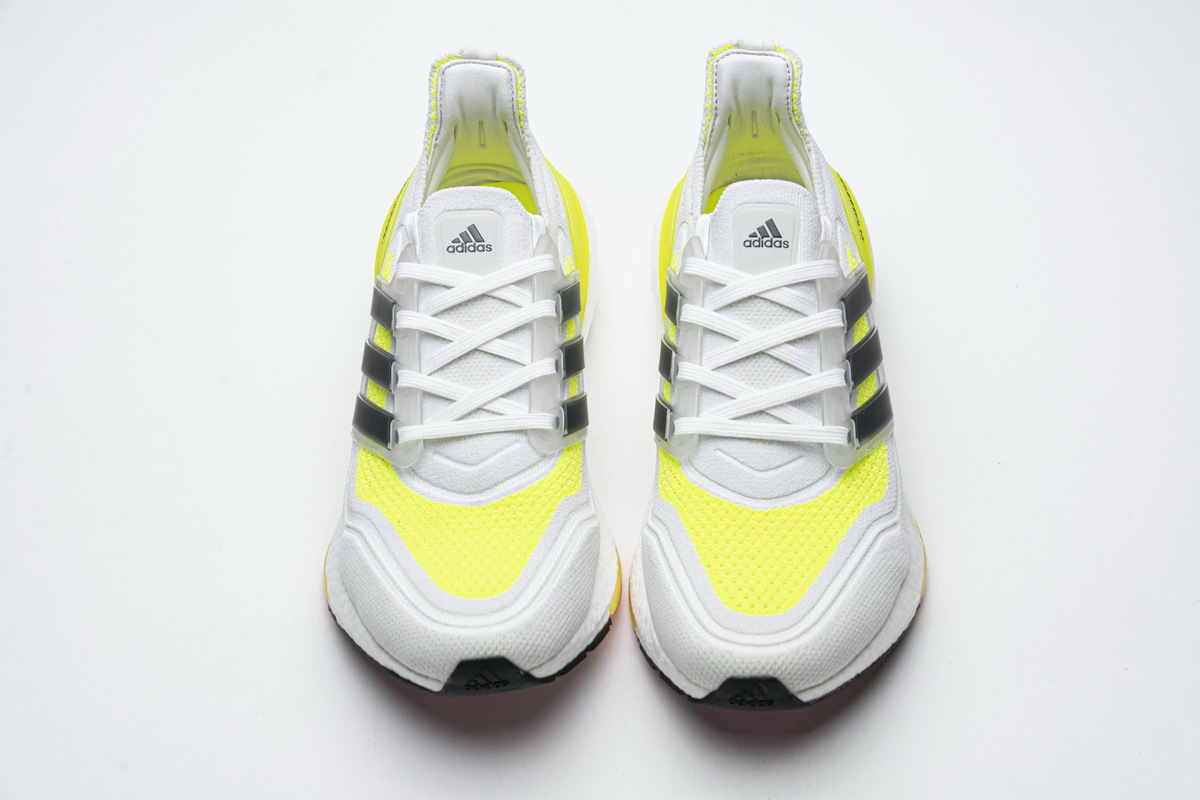 adidas Ultra Boost 2021 White Yellow Black FY0377