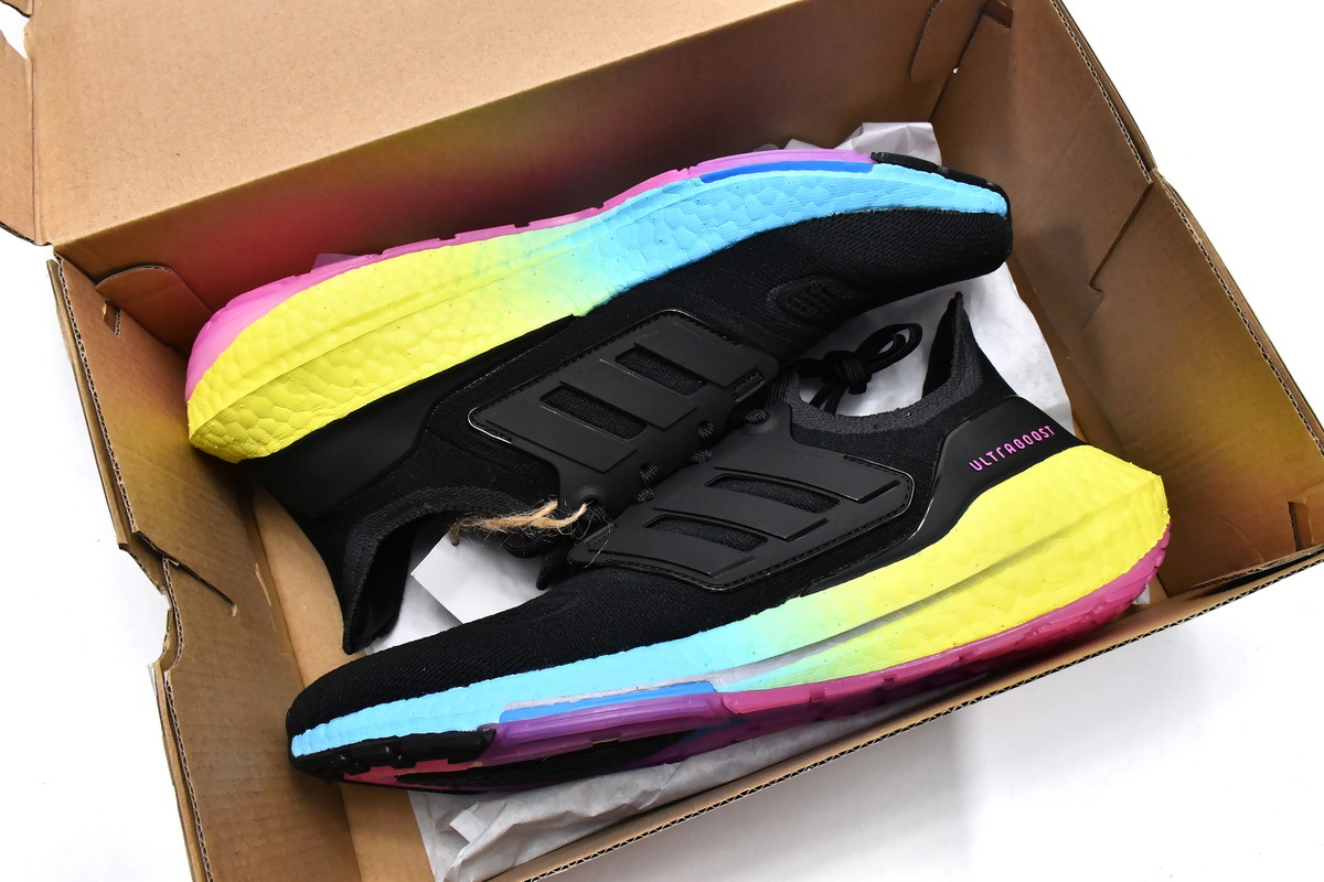 adidas Ultra Boost 2022 Black Gradient Yellow GV8829