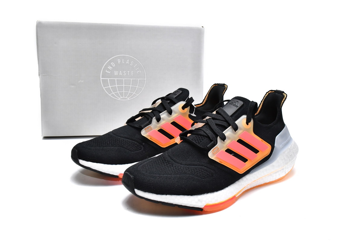 adidas Ultra Boost 2022 Black Red Orange GX5464