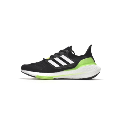 adidas Ultra Boost 2022 Black Solar Green GX6640 01