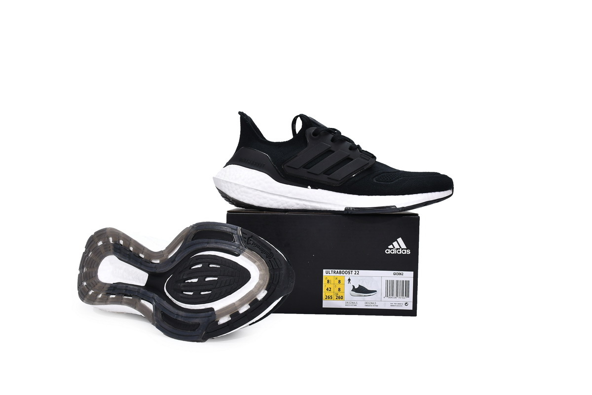 adidas Ultra Boost 2022 Black White GX3062