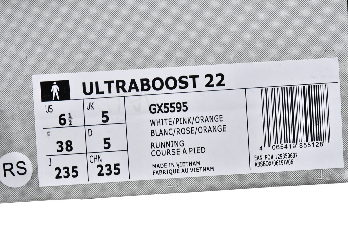 adidas Ultra Boost 2022 Pink Orange GX5595