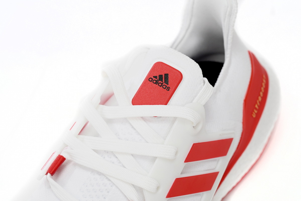 adidas Ultra Boost 2022 White Red HP2485