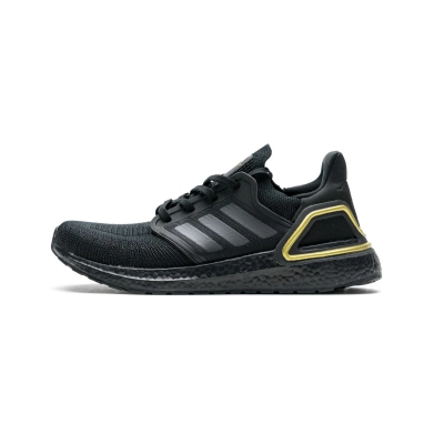adidas Ultra BOOST 20 CONSORTIUM Black Gold Real Boost EG0754 01