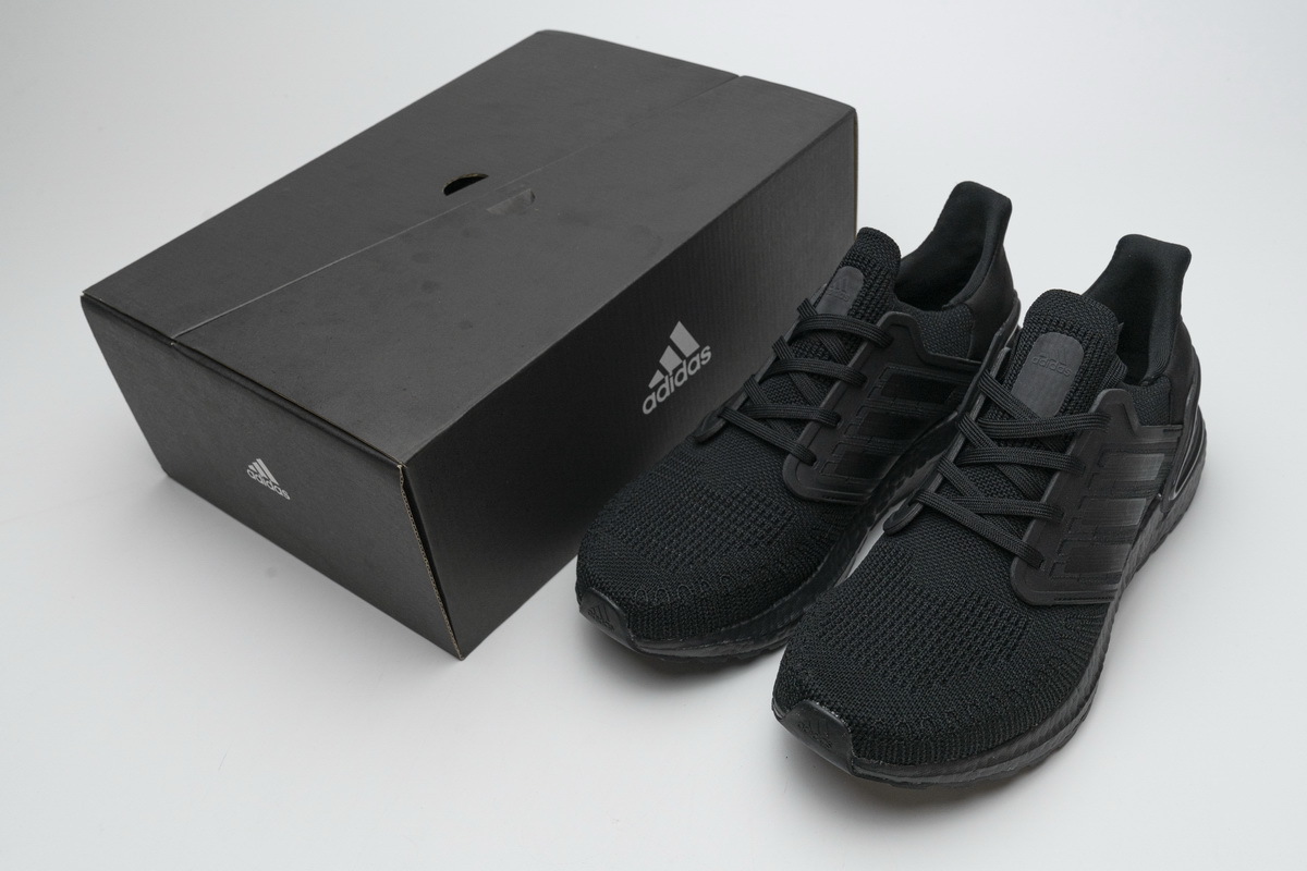 adidas Ultra BOOST 20 CONSORTIUM Triple Black Real Boost EG0691