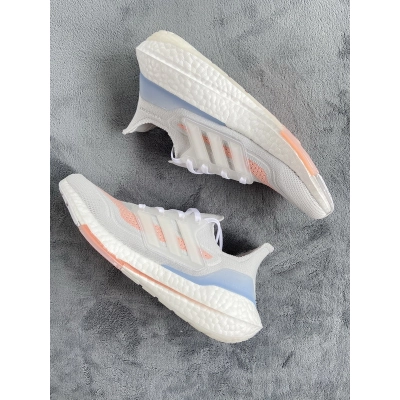 adidas Ultra Boost 21 White Pink FY0396 01