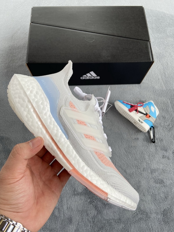 adidas Ultra Boost 21 White Pink FY0396