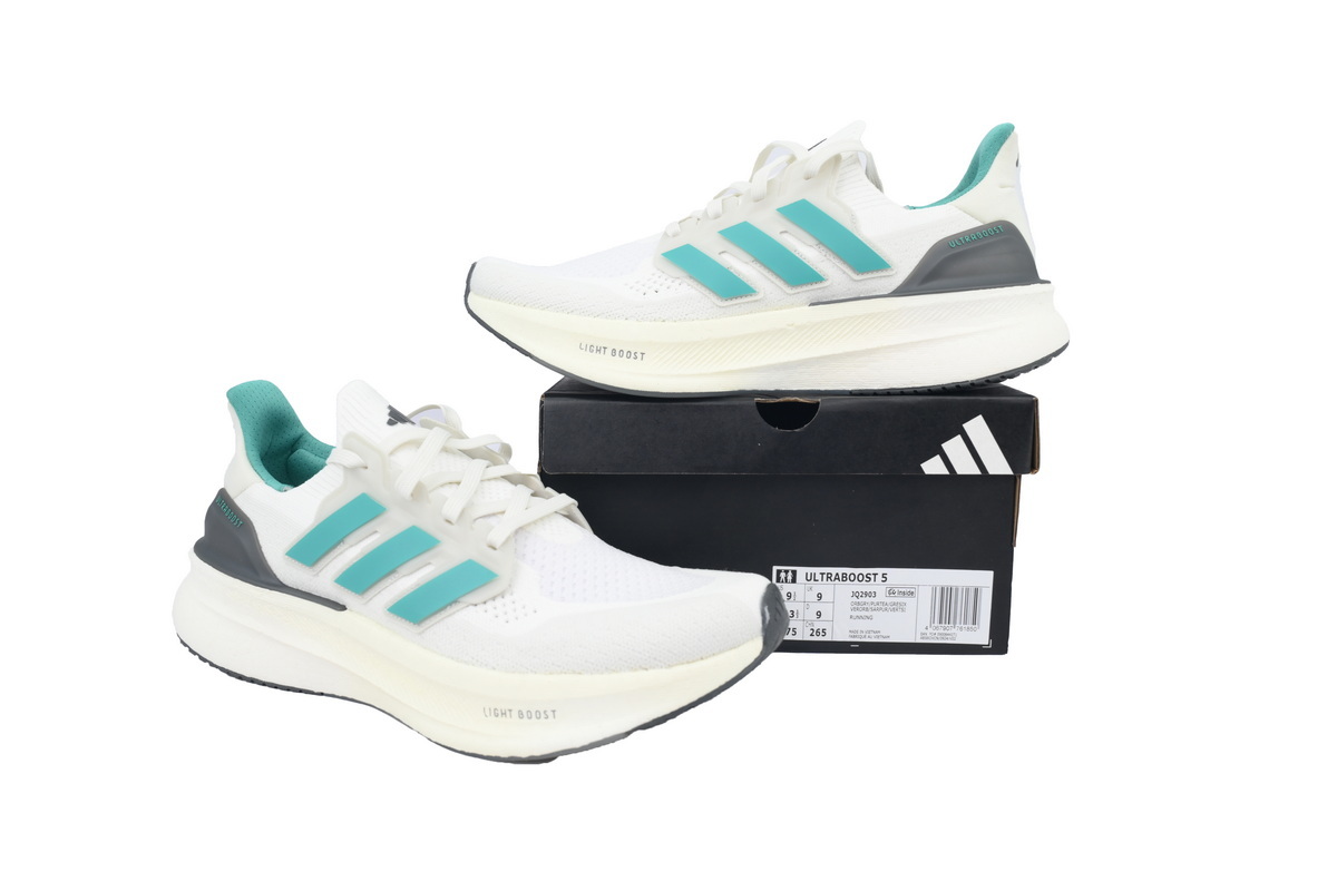 Adidas Ultraboost 5 White Light Green JQ2903