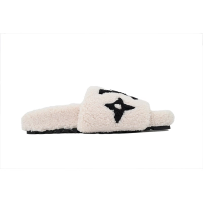 LOUIS VUITTON Shearling Bom Dia Beige 02