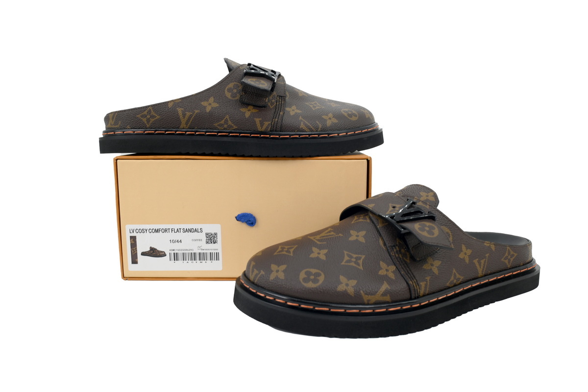 LOUIS VUITTON Easy Mule Brown