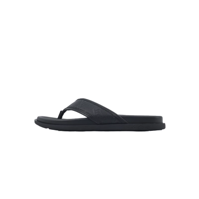 LOUIS VUITTON Flip Flop Sandal Net Black 01
