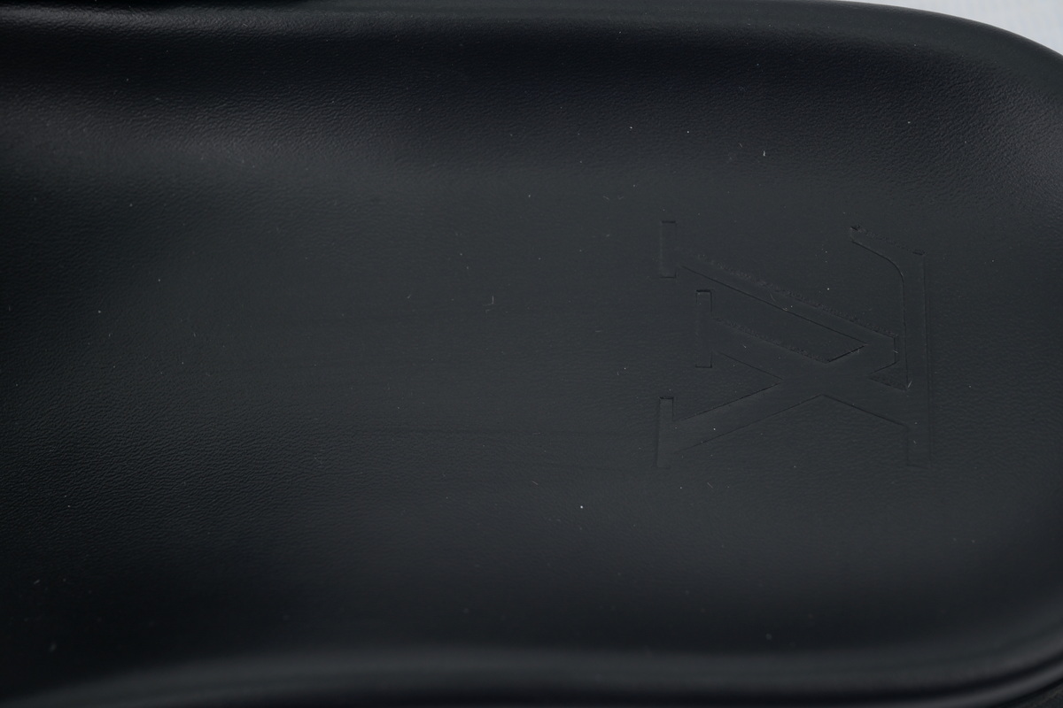 LOUIS VUITTON Flip Flop Sandal Net Black