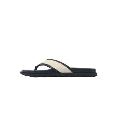 LOUIS VUITTON Flip Flop Sandal Net Surface Beige 01