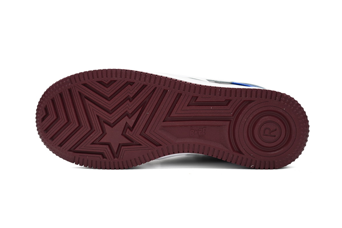 A Bathing Ape Bape Sta Low Baijiu red blue 1H22-191-027