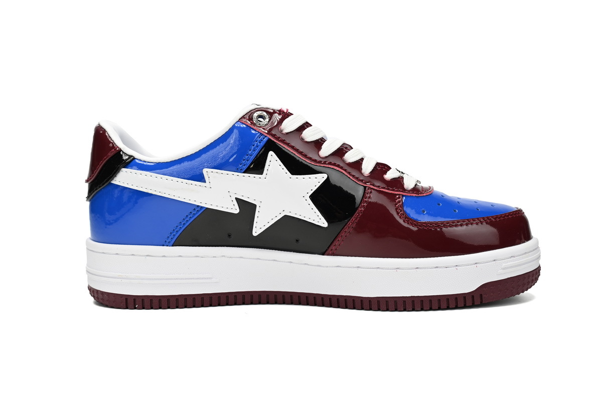 A Bathing Ape Bape Sta Low Baijiu red blue 1H22-191-027