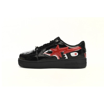 A Bathing Ape Bape Sta Low Black Shark 1H30 191 012 01