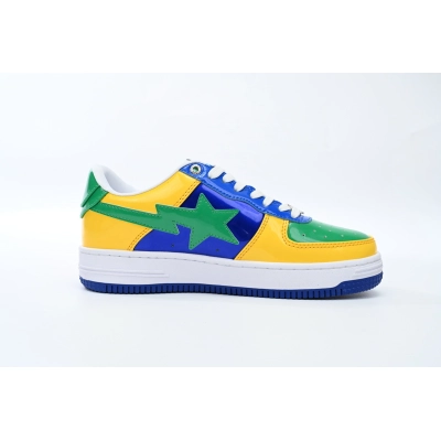 A Bathing Ape Bape Sta Low Black Yellow Green Orchid 1180 191 004 02