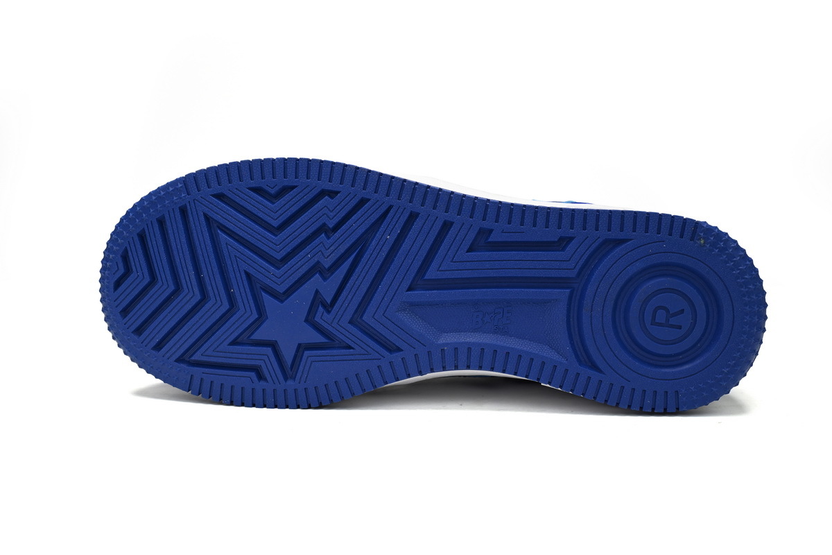 A Bathing Ape Bape Sta Low Blue and White Mirror Finish 1170-191-022