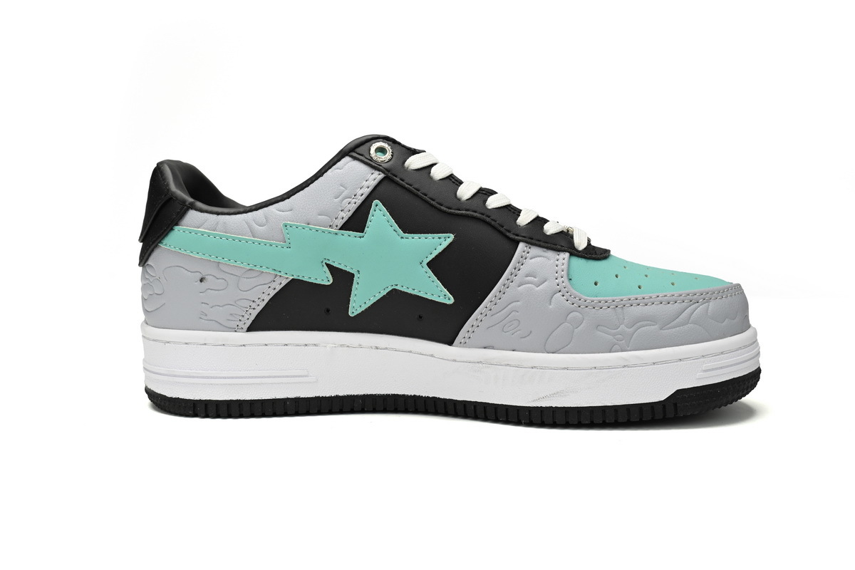 A Bathing Ape Bape Sta Low Grey Black Green 1H70-191-002