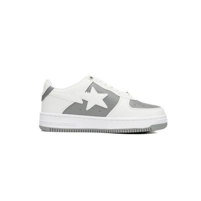 A Bathing Ape Bape Sta Low Grey White OZXSH W291 328 02